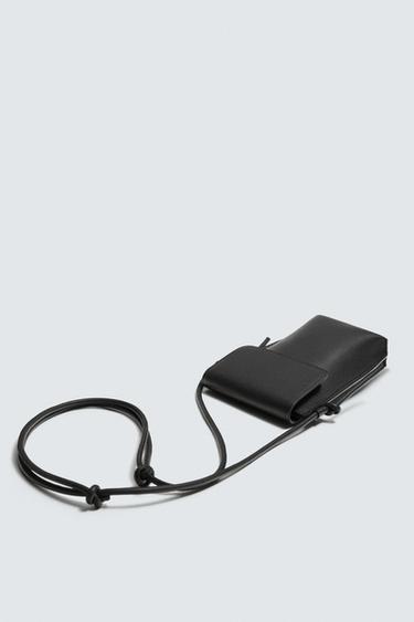 SAC BANDOULIÈRE EN CUIR - Noir de Zara - Image 4