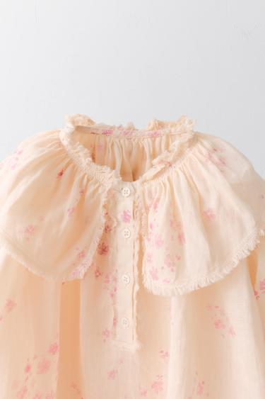 2-5 YEARS / 100% RAMIE FLORAL DRESS LIMITED EDITION - Pinks by Zara - Image 2