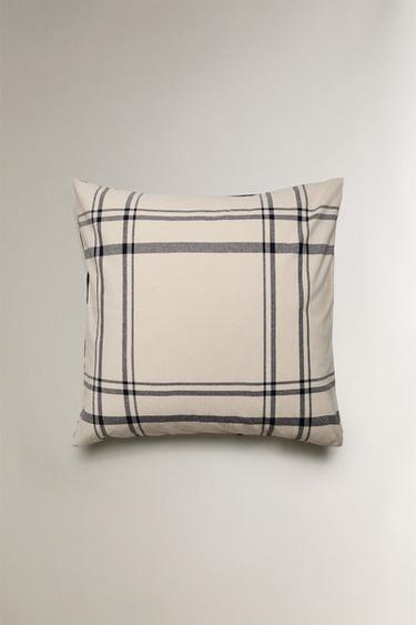 REVERSIBLE CHECK PILLOWCASE - Blue by Zara - Image 2