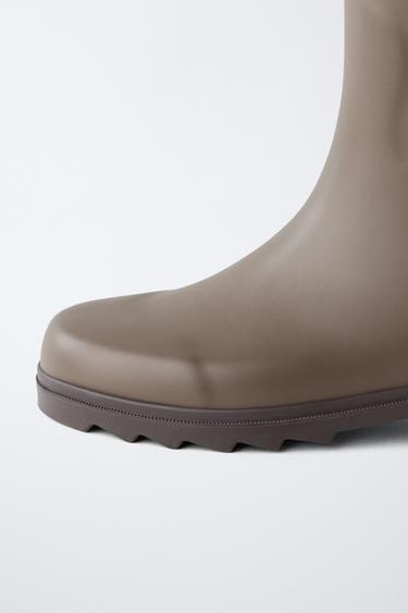 BOTTE DE PLUIE HAUTE - Marron de Zara - Image 6