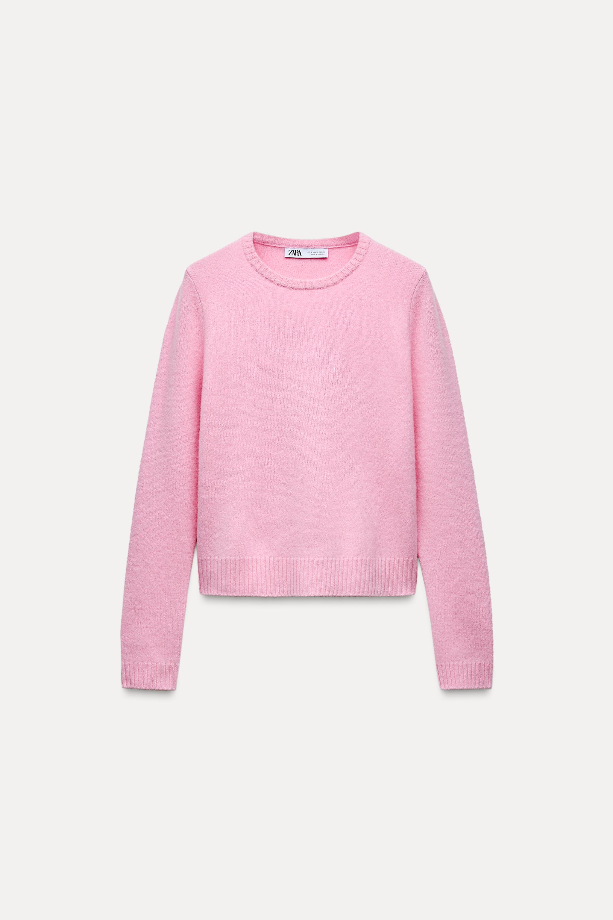 Hot pink zara sweater best sale