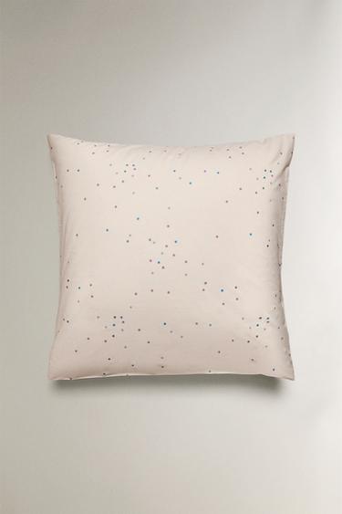 TAIE D’OREILLER ENFANT COTON ÉTOILES - Rose clair de Zara - Image 1
