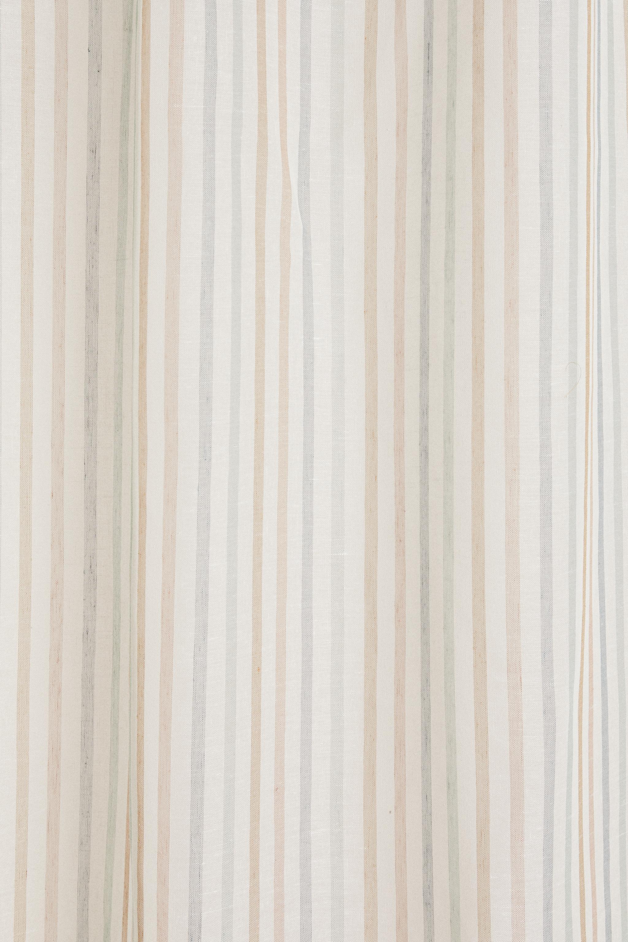 Zara LOW OPACITY MULTICOLORED STRIPED CURTAIN — фото 4