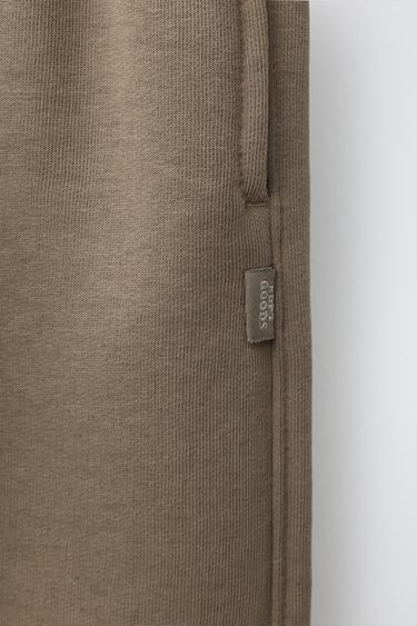 PANTALÓN JOGGER LISO - Marrón / Topo de Zara