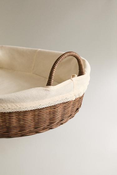 PANIER MATELAS À LANGER ROTIN - Marron de Zara - Image 1