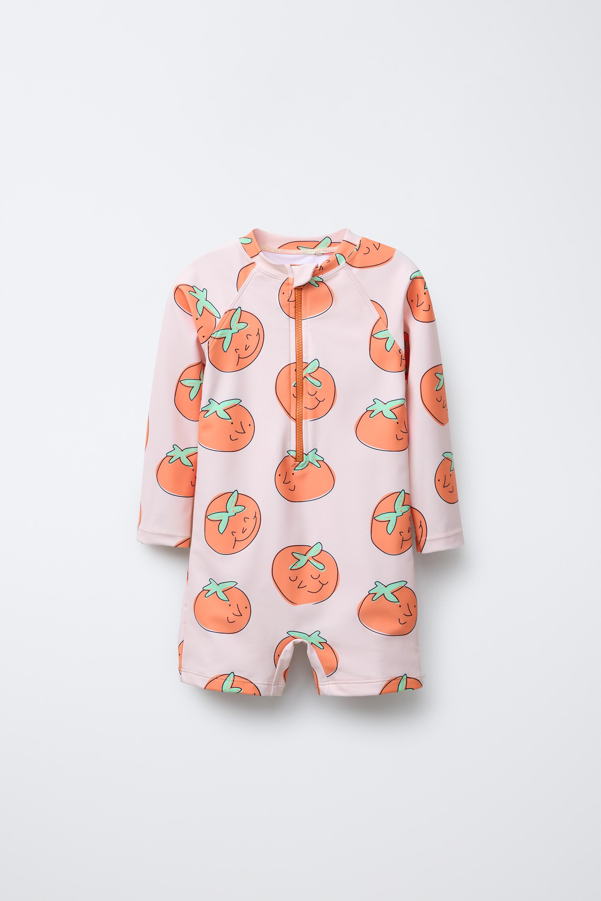 1-6 ANS/ COMBISHORT DE BAIN TOMATES