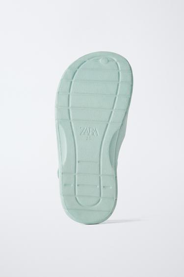 SANDALES STYLE PLAGE PIEDS NUS - Vert menthe de Zara - Image 6