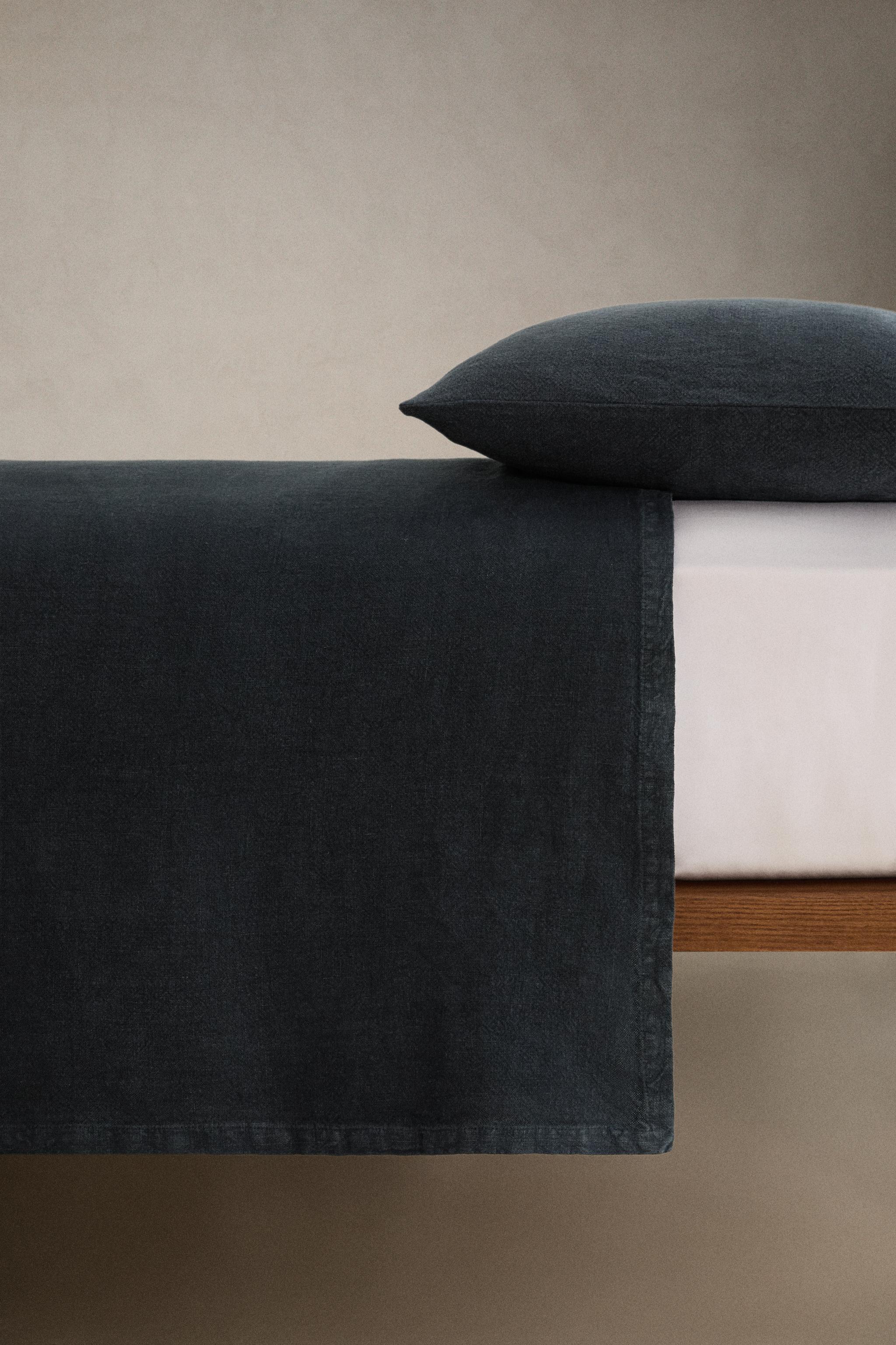 WASHED LINEN BEDSPREAD (400 GxM²)