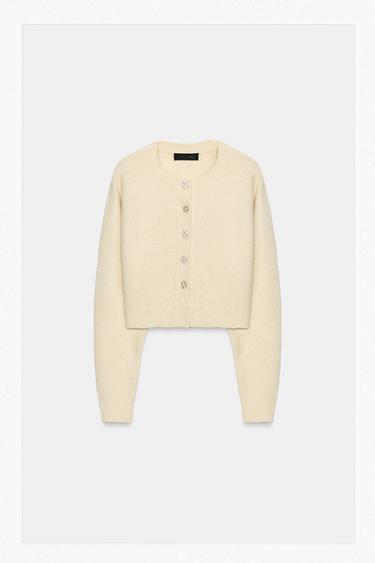 SOFT CARDIGAN — Ecru 1