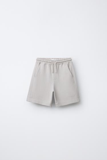 COMFORT BERMUDA SHORTS - Grey green by Zara