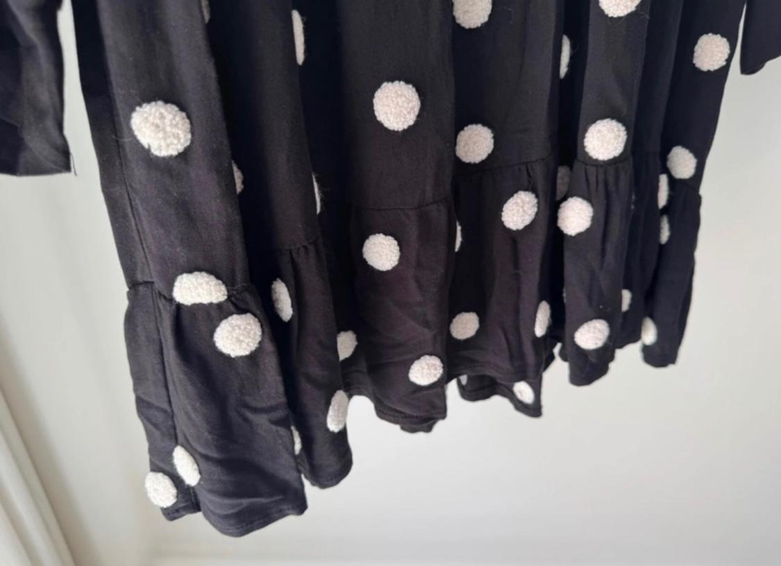 POLKA DOT EMBROIDERED DRESS - Image 4
