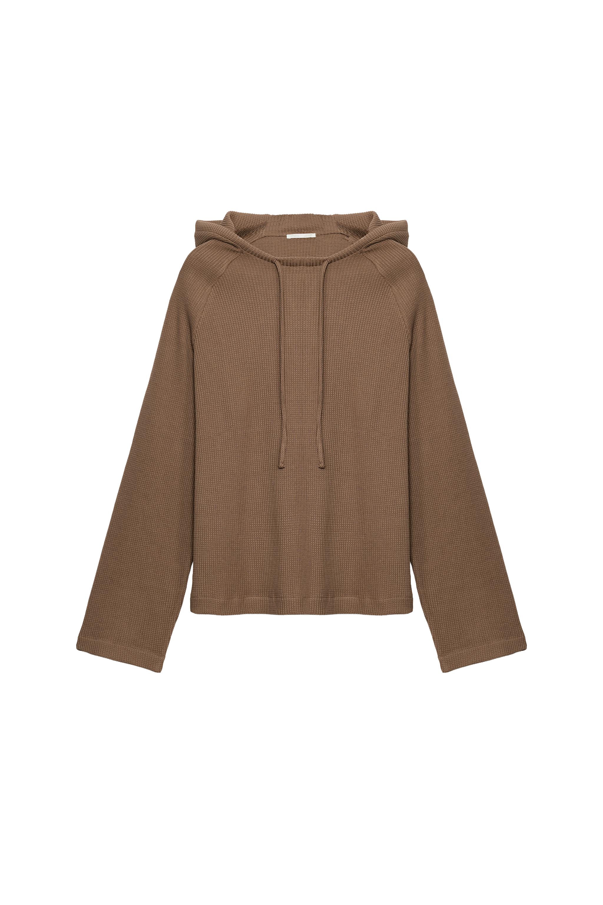 SUDADERA CAPUCHA WAFFLE
