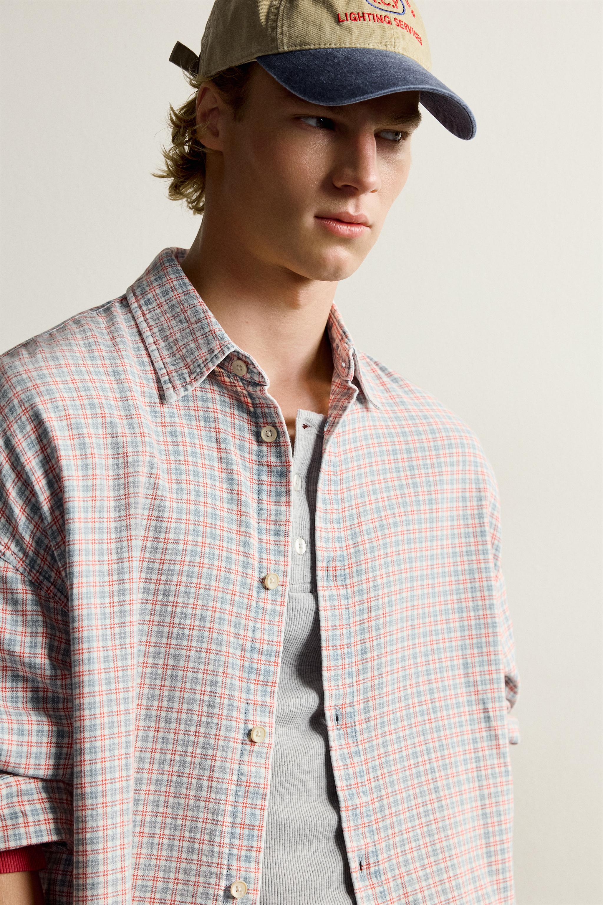 CHEMISE COUPE DÉCONTRACTÉE À CARREAUX