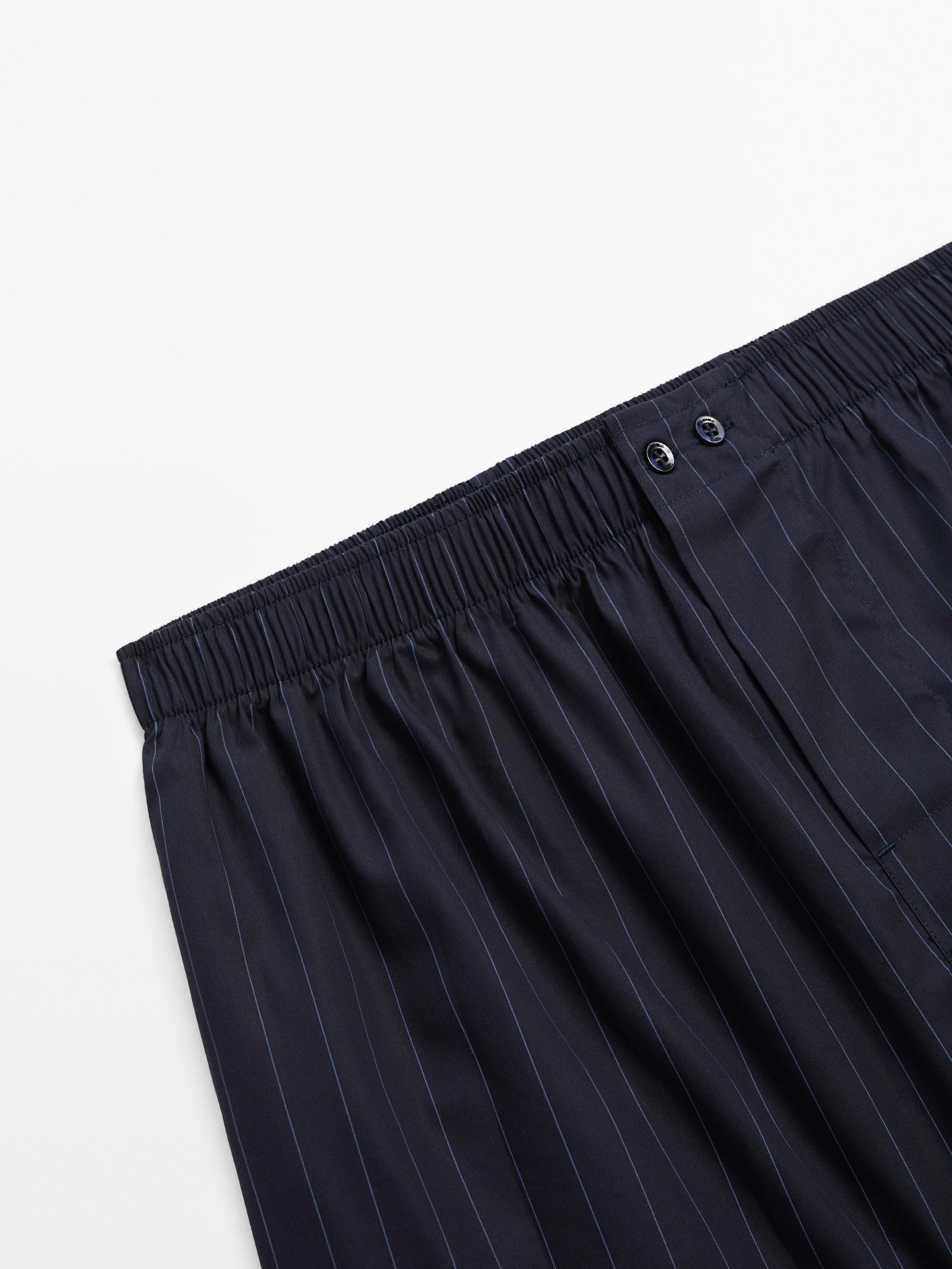 ★ Massimo Dutti★ Navy Blue Poplin Boxer Briefs 0024118540 Boxer Briefs - Deep Space Blue – dolce MODA