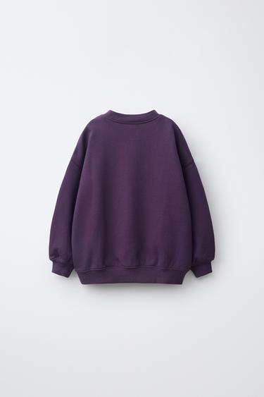 FRUIT OF THE LOOM™ PRINT SWEATSHIRT — Purple 2