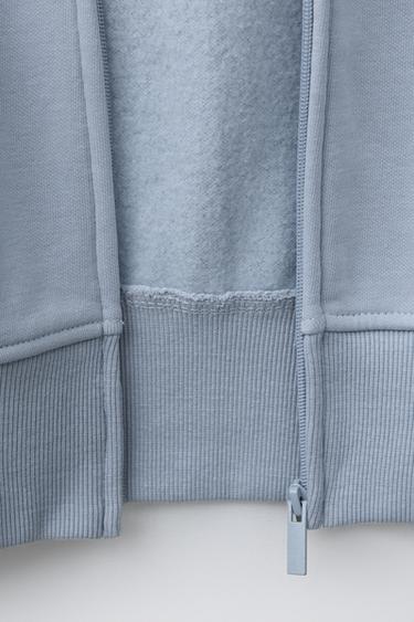 PLUSH HOODIE - Light blue by Zara - Image 3