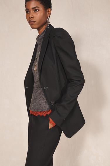 BLAZER PLECS ESPATLLES LIMITED EDITION - Gris antracita de Zara
