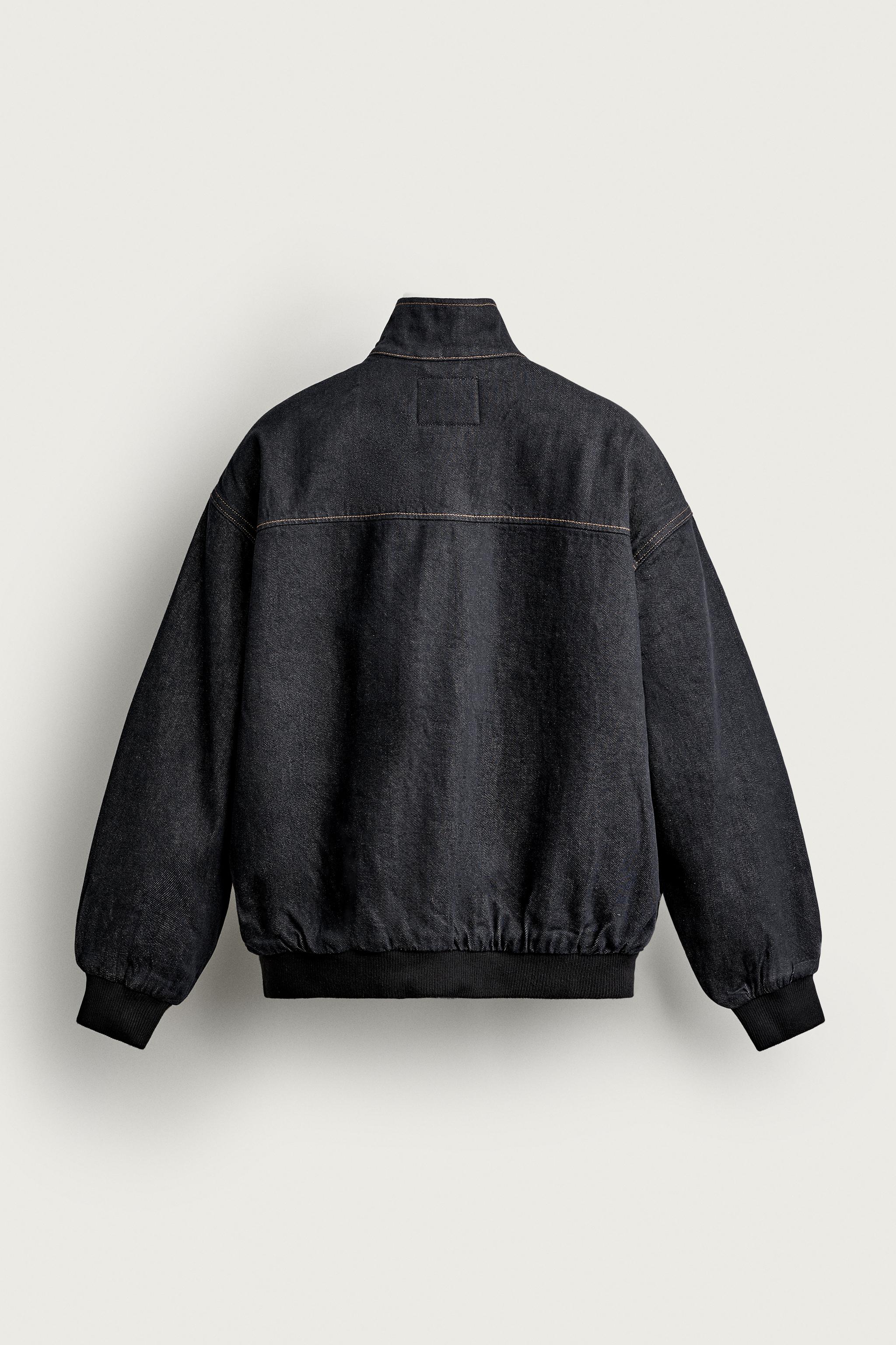 RELAXED FIT QUILTED DENIM JACKET