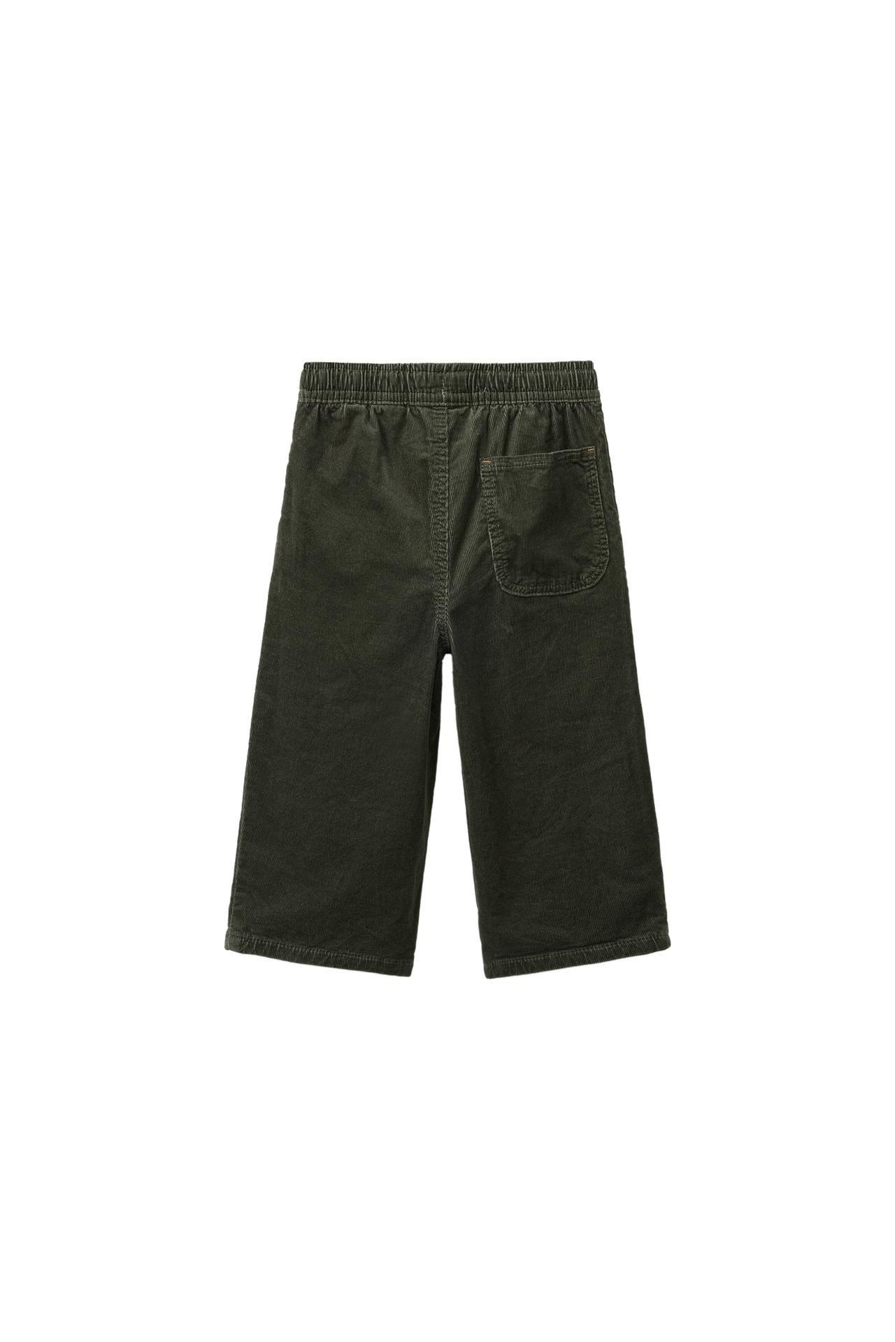 MICRO-CORDUROY BAGGY PANTS — Khaki