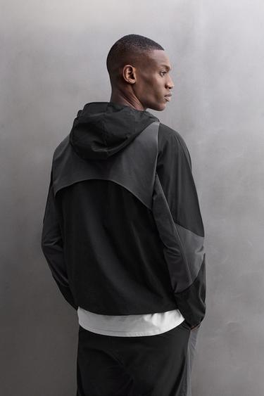 BLOUSON TECHNIQUE COLOR BLOCK - Noir de Zara - Image 2