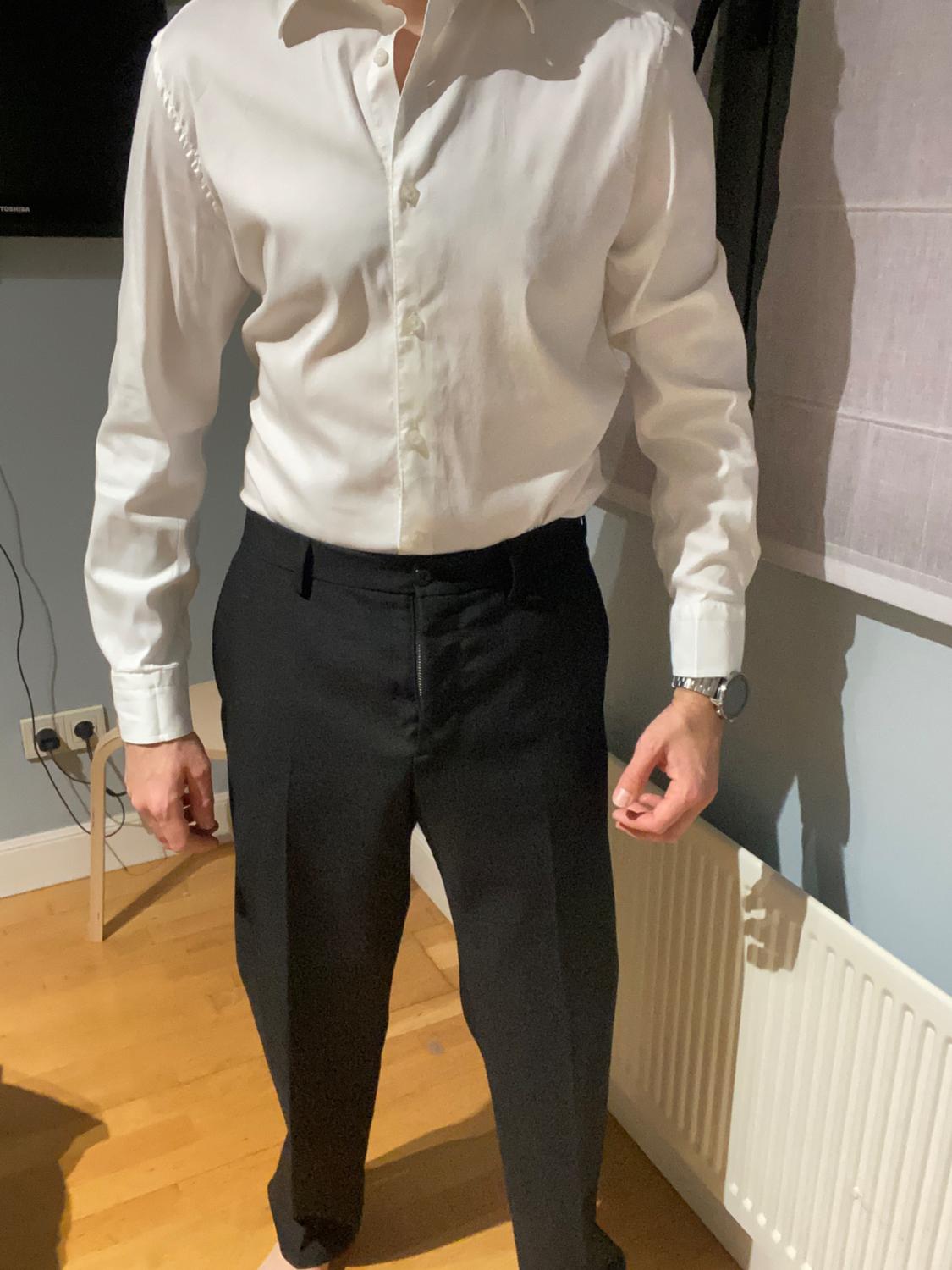 REGULAR FIT WOOL TROUSERS - Image 6
