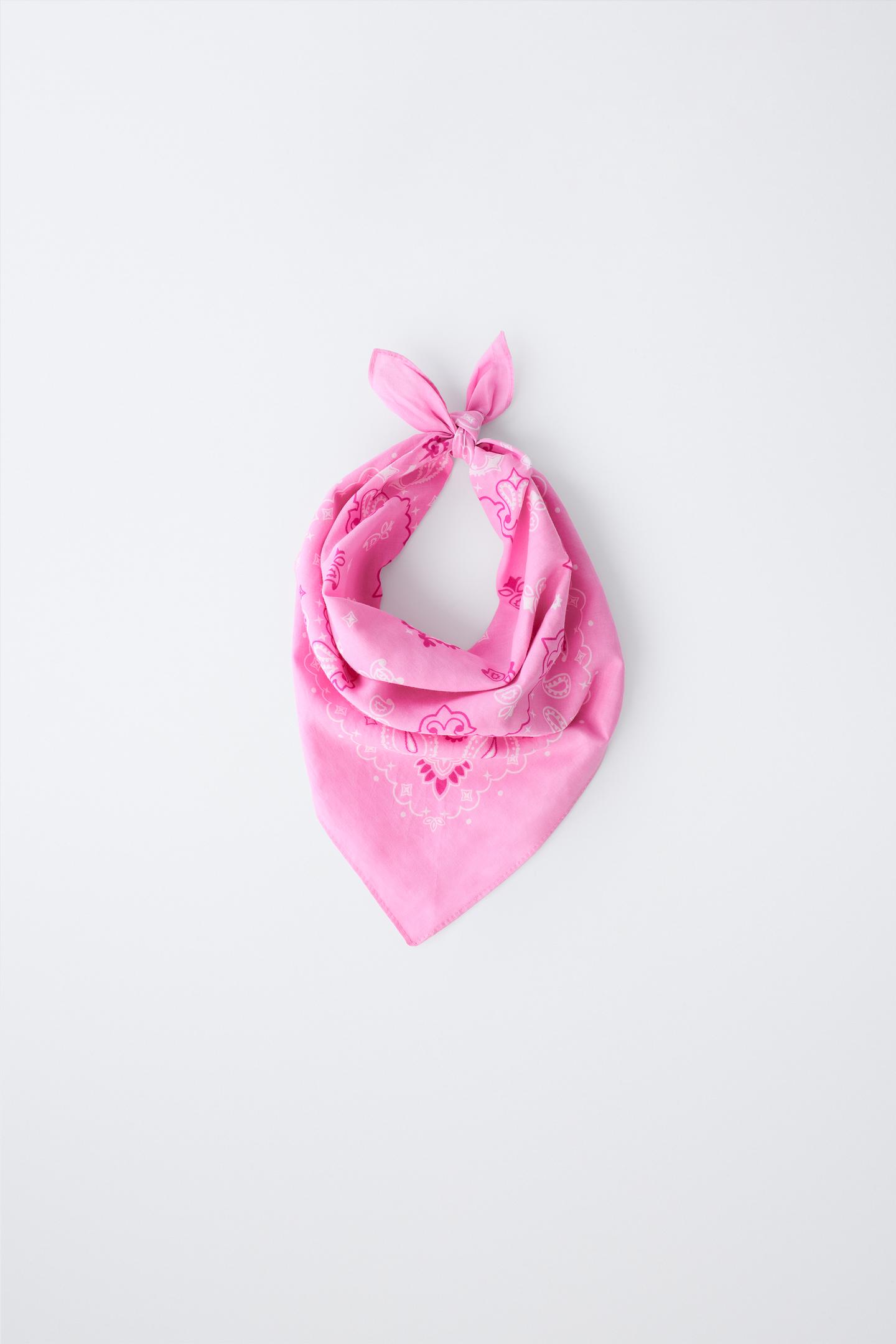 Детские аксессуары Zara Paisley Print Bandana, цвет: Розовый — фото 1