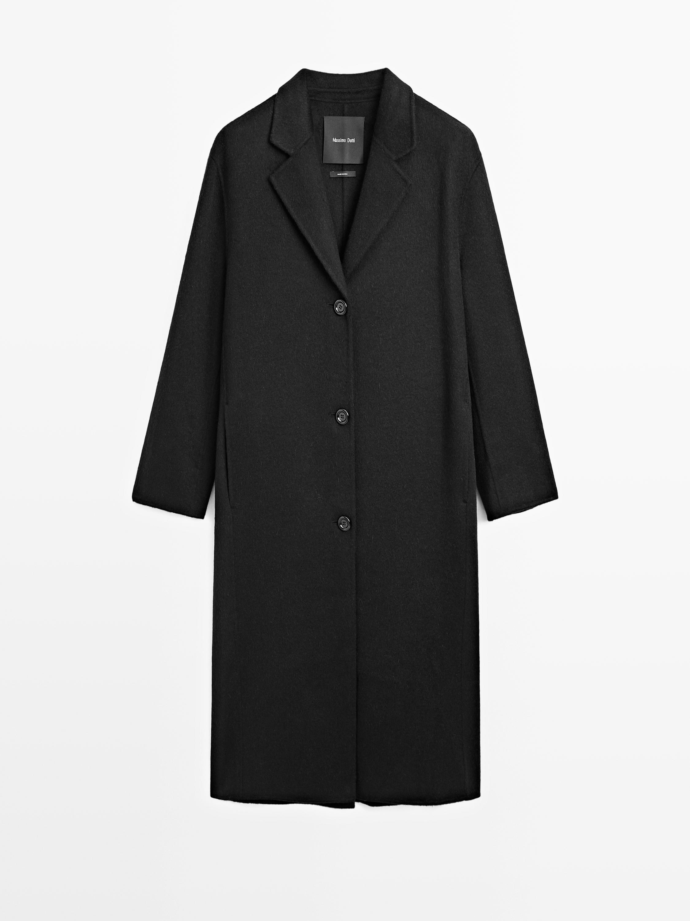 Long wool blend coat