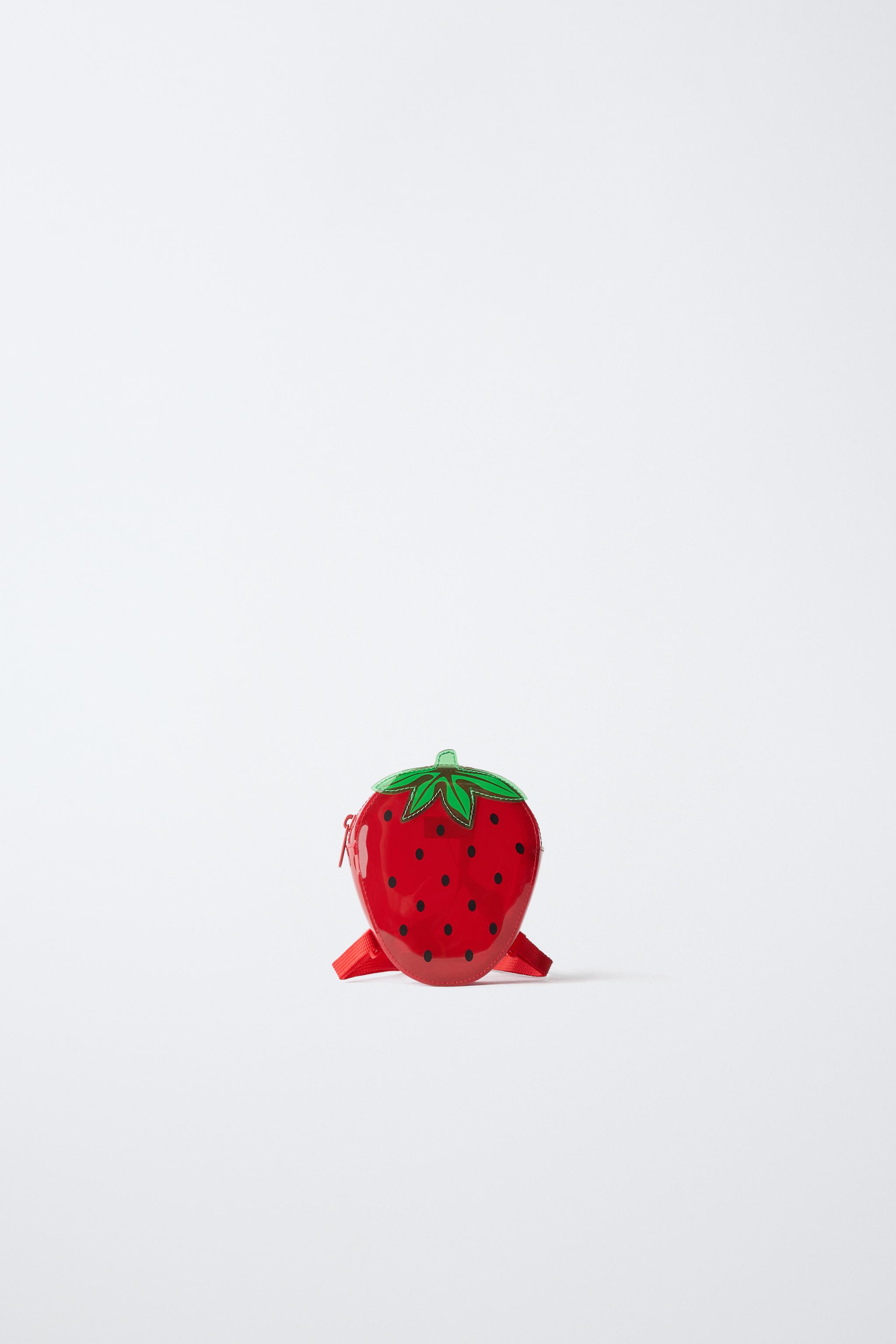 STRAWBERRY VINYL BACKPACK - Red | ZARA United States