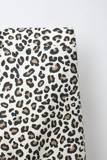 PLAIN CYCLING LEGGINGS - Leopard by Zara - Image 2