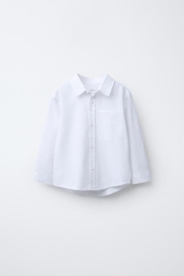 CAMISA TEXTURA - Blanco de Zara