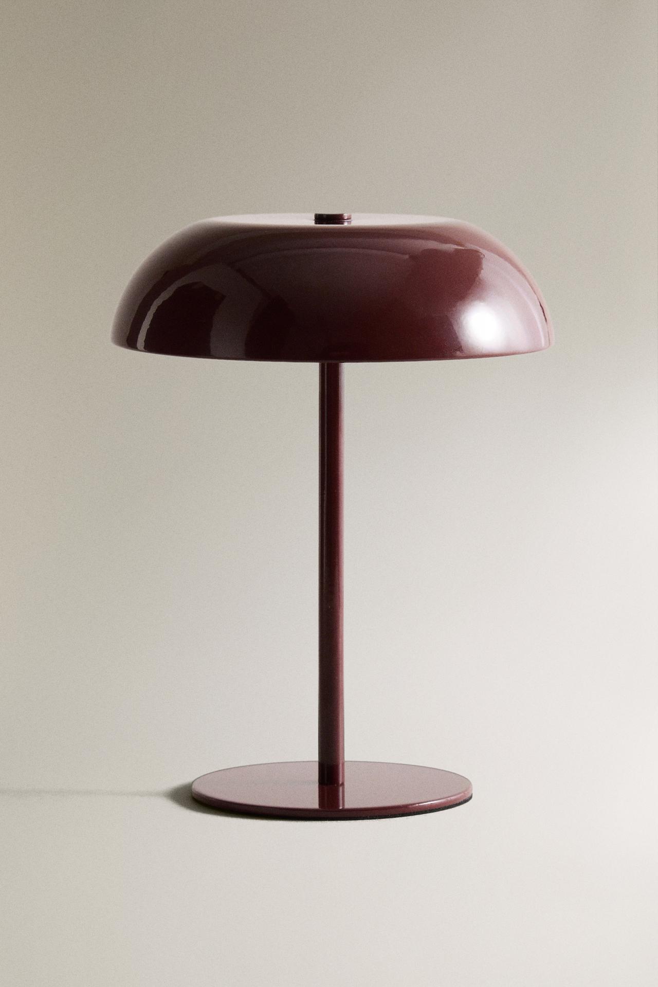MONOCOLOUR CORDLESS TABLE LAMP — Maroon