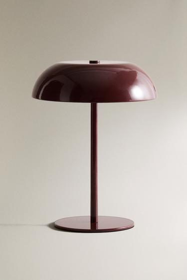 MONOCHROME TOUCH TABLE LAMP - Burgundy by Zara