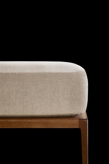 SÁBANA BAJERA LINO | 30 CM ALTO - Beige claro de Zara - Imagen 0