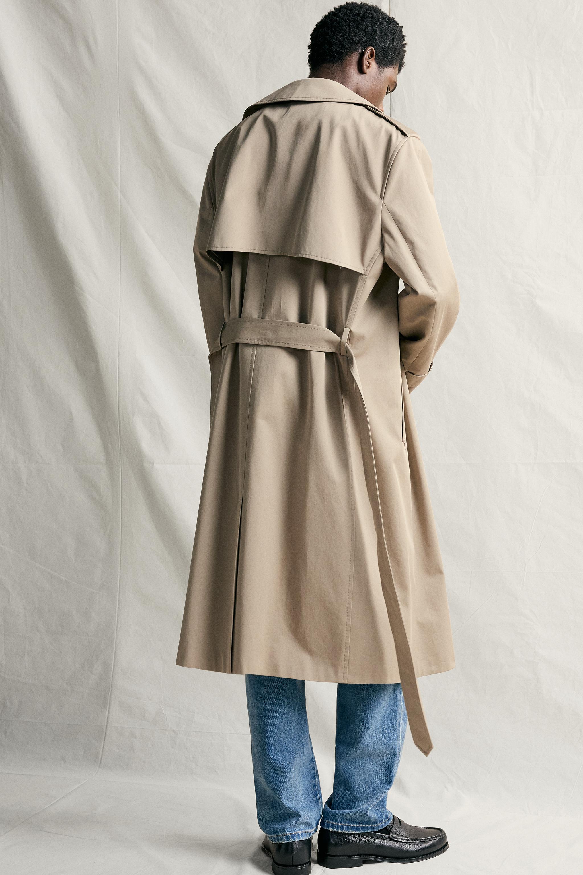 撥水加工入り MANTECO® トレンチコート - ライトベージュ | ZARA Japan