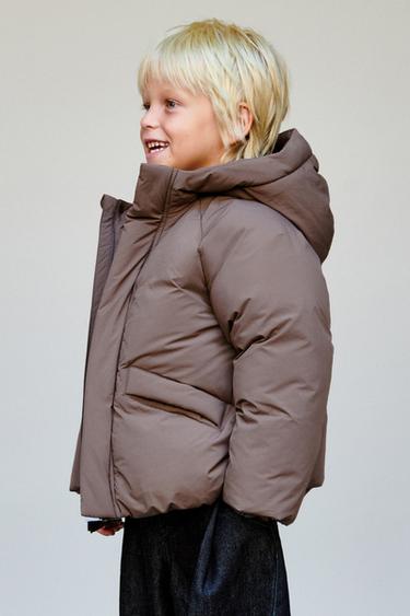 DOUDOUNE EN PLUME ET DUVET DÉPERLANTE - Marron / Taupe de Zara - Image 11