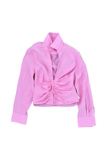 FLUID RUCHED SHIRT