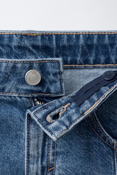 FRAYED DENIM SKIRT - Mid-blue by Zara - Image 3