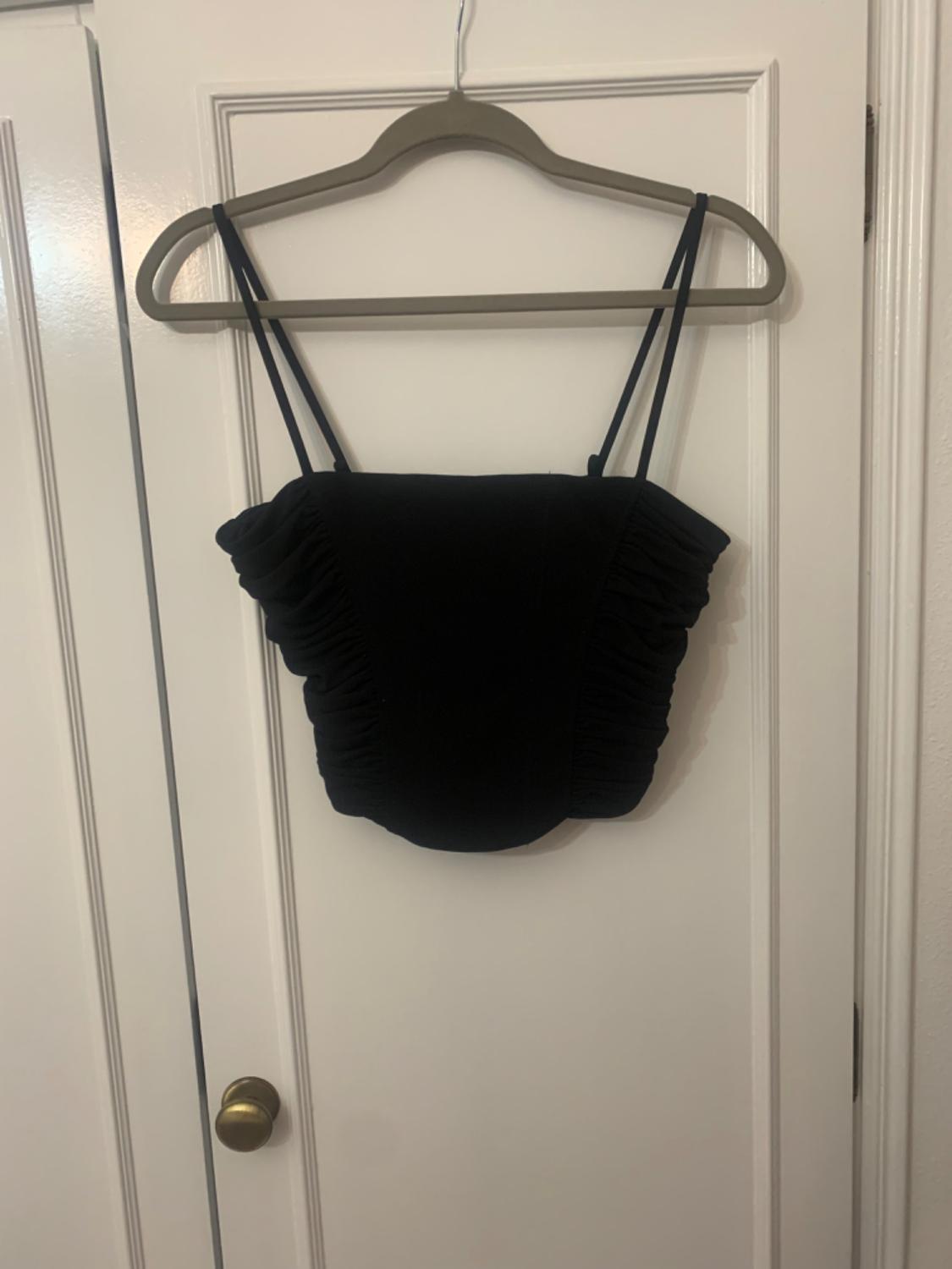 CROPPED CORSETRY-INSPIRED TOP - Image 4