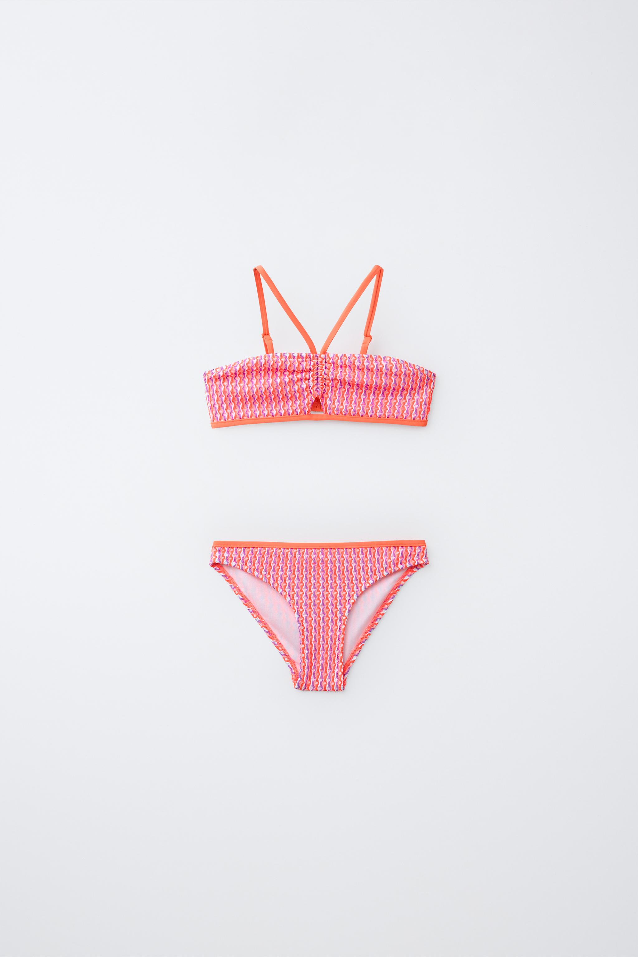 6-14 YRS / TEXTURED BIKINI - Neon pink | ZARA United States
