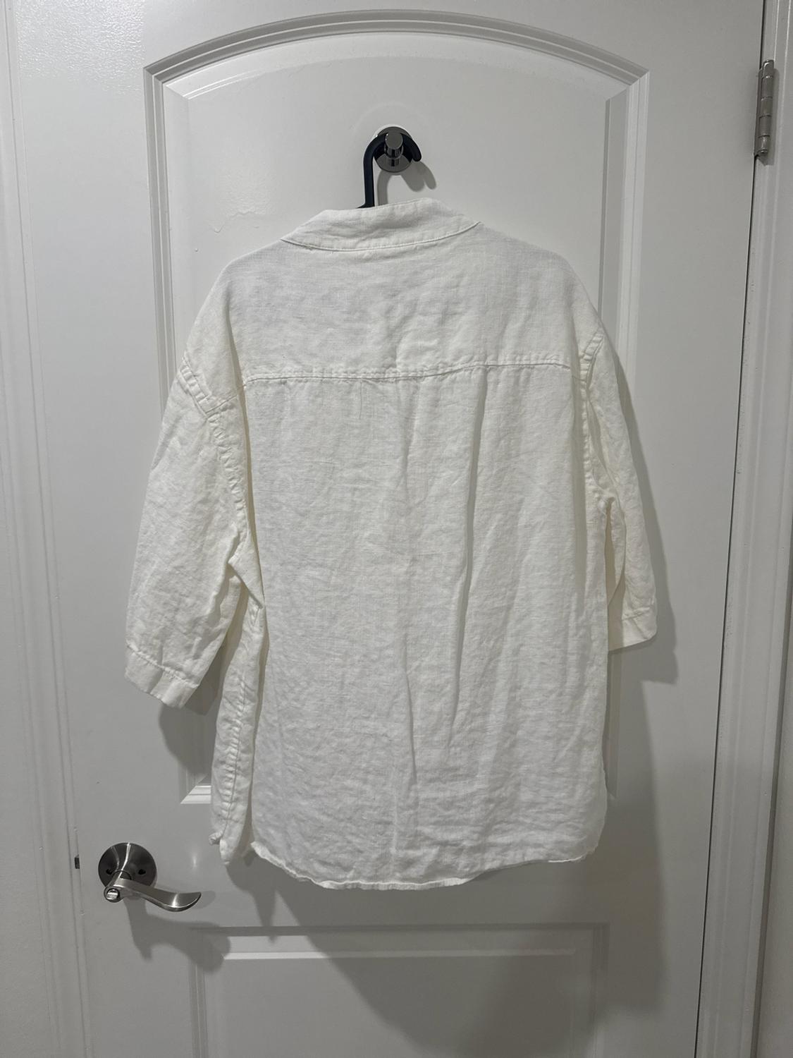 100% LINEN OVERSHIRT - Image 2