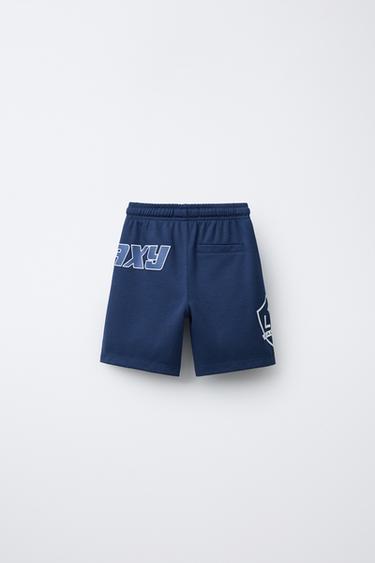 LOS ANGELES GALAXY MLS © STRAIGHT PLUSH BERMUDA SHORTS - Navy blue by Zara - Image 1