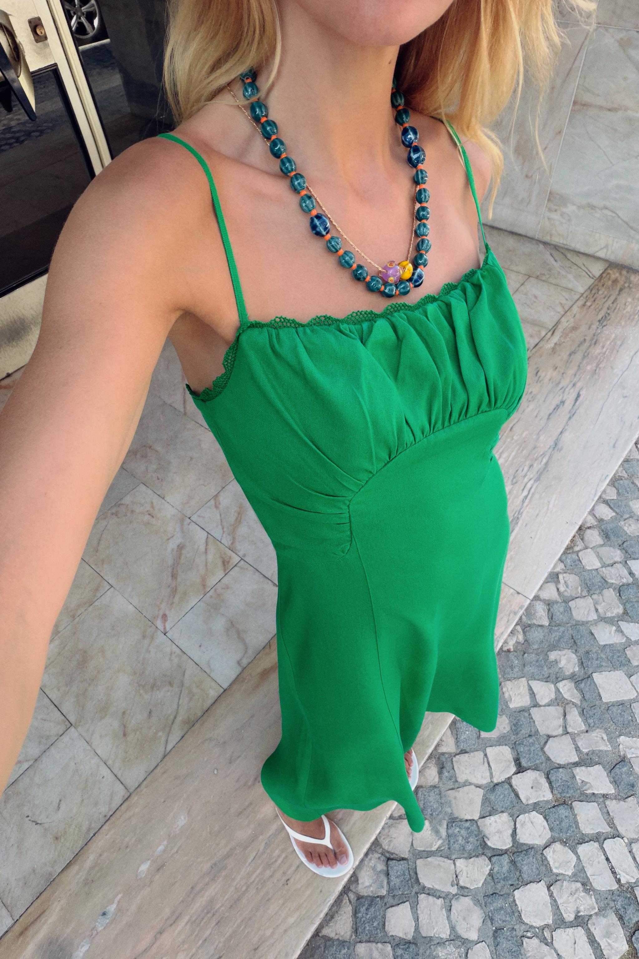 Женские платья Zara LINEN STRAPPY MIDI DRESS — фото 3