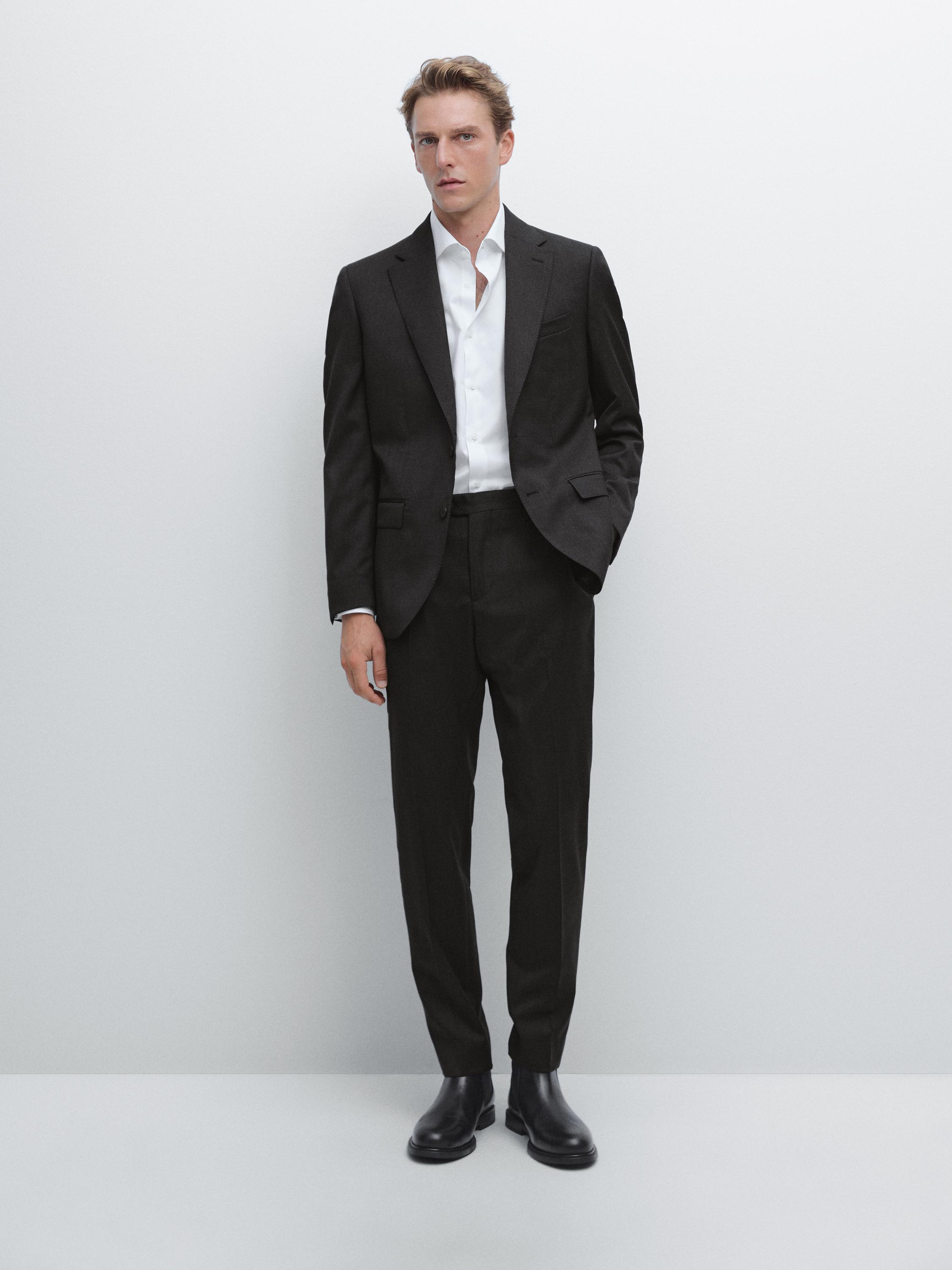100% wool suit blazer