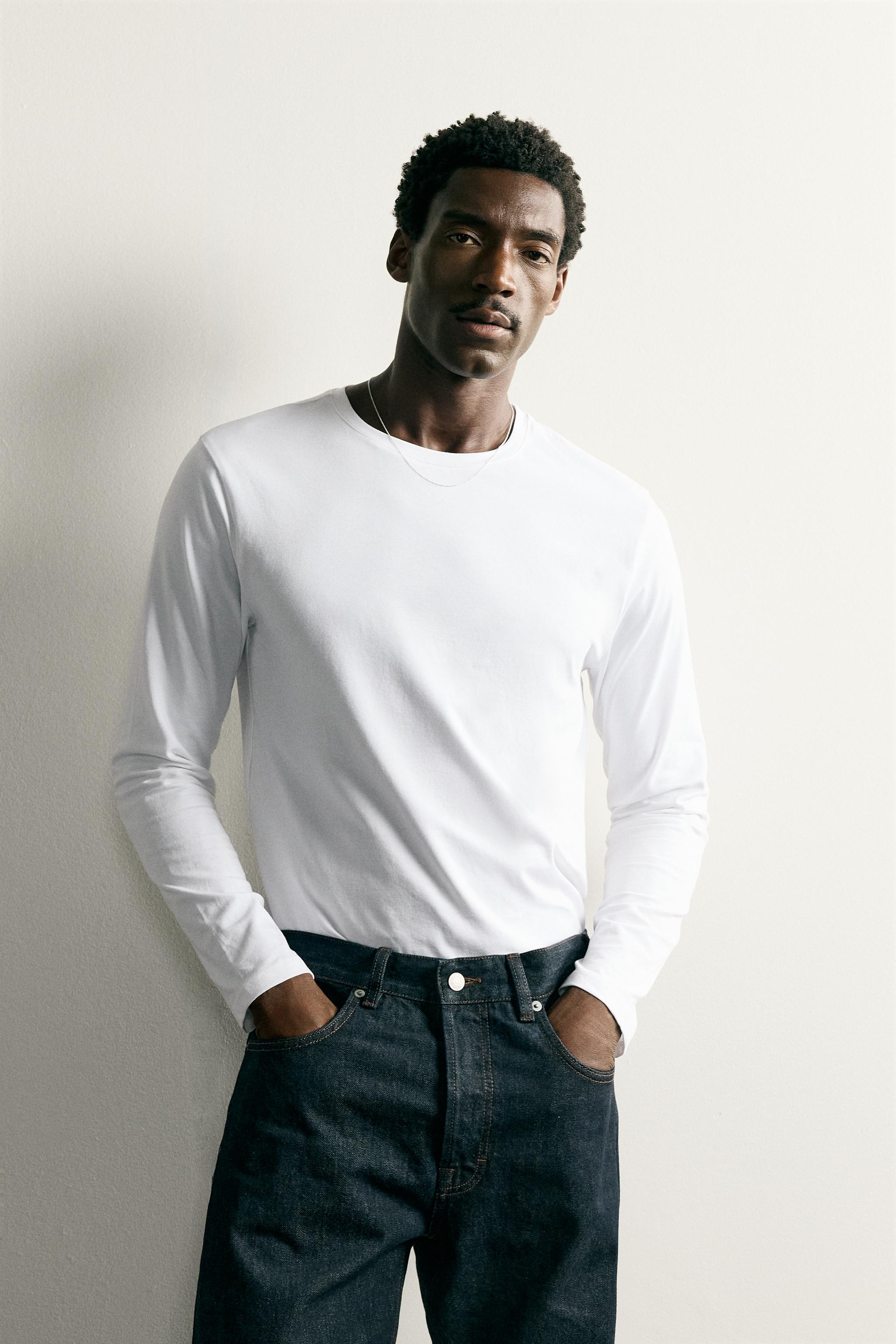 BASIC SLIM FIT T-SHIRT — White