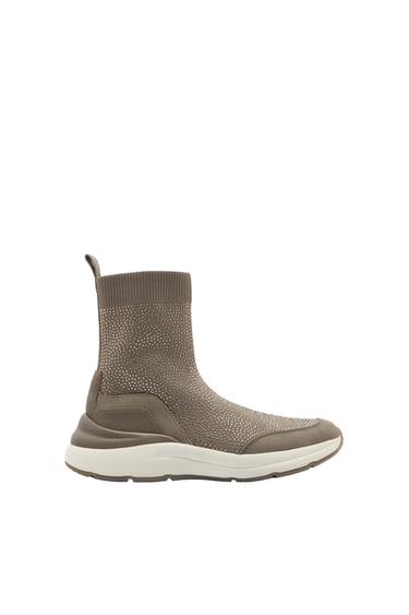 ZAPATILLAS DEPORTIVAS ABOTINADAS TEJIDO