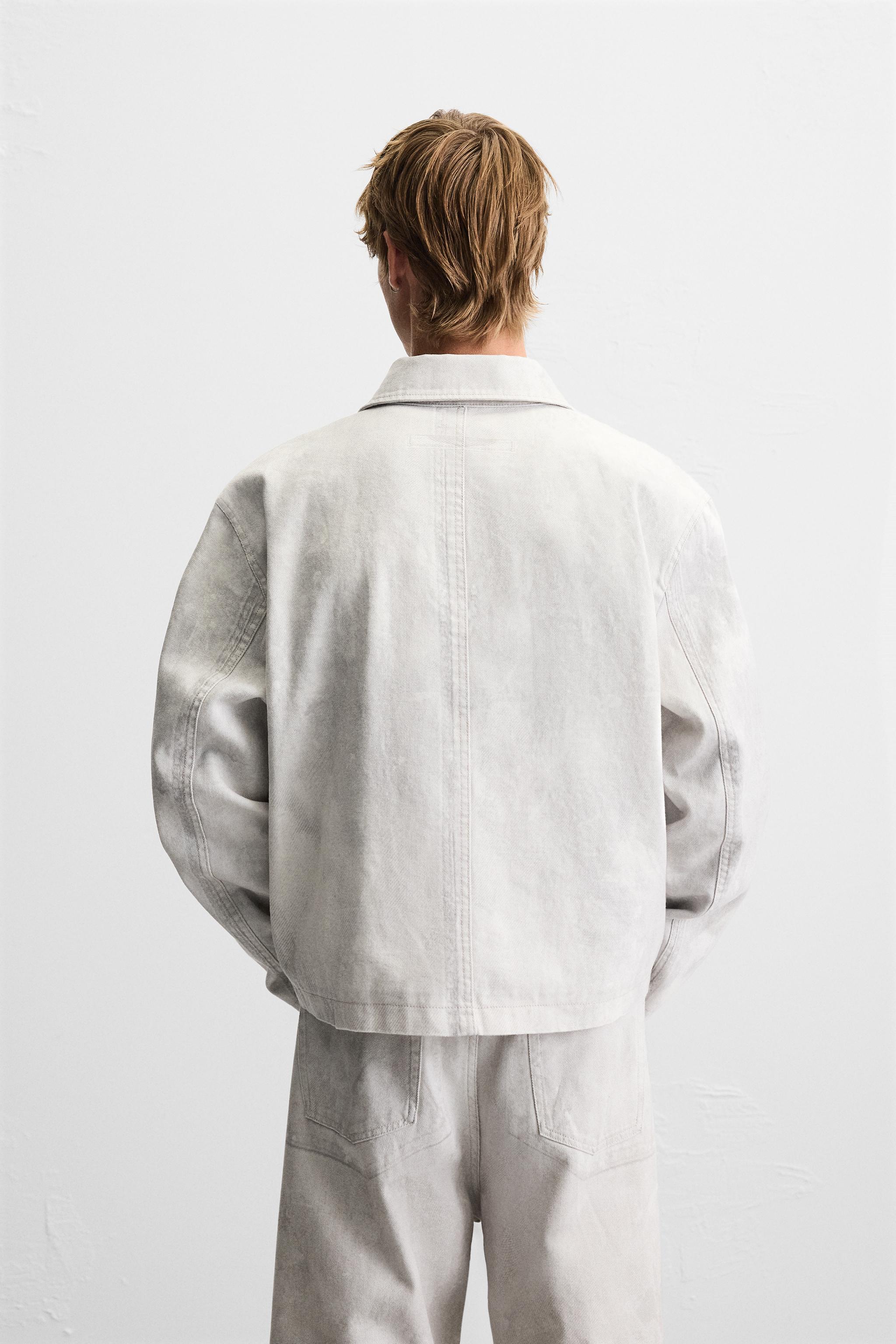 ZARA アブストラクトプリントジャケット 3918/406 ZARA】アブストラクトプリントジャケット 3918/406/805 (ZARA