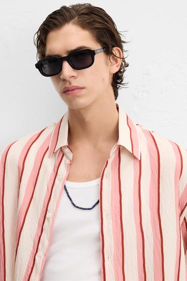 STRIPED FLOWING SHIRT - Pink / White by Zara - Image 5