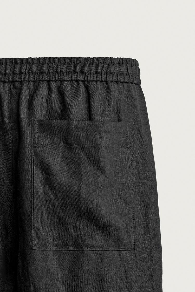 Pantalones 100% lino corte relajado 8