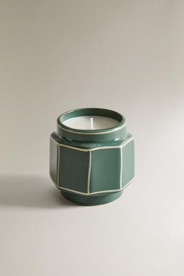 (180 G) VELA AROMÁTICA MUSK LINEN - Azul-claro da Zara