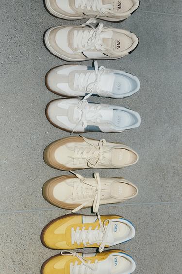FABRIC TRAINERS - Ecru White by Zara - Image 4